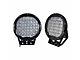 Armour II Roll Bar with 9-Inch Black Round Flood LED Lights and Basket; Black (15-22 Canyon)