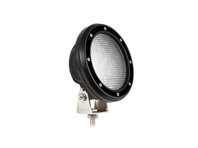 Armour II Roll Bar Basket with 5.30-Inch Black Round Flood LED Lights (15-25 Canyon)