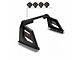 Armour Roll Bar with 7-Inch Black Round LED Lights; Black (15-22 Canyon)