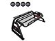 Atlas Roll Bar with 5.30-Inch Black Round Flood LED Lights; Black (15-22 Canyon)