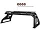 Atlas Roll Bar with 5.30-Inch Red Round Flood LED Lights; Black (15-22 Canyon)