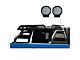 Atlas Roll Bar with 9-Inch Black Round LED Lights for Tonneau Cover; Black (15-22 Canyon)