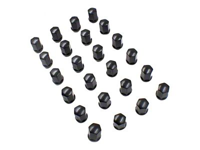 Black OEM Style Lug Nut Kit; 14mm x 1.5; Set of 24 (15-25 Canyon)