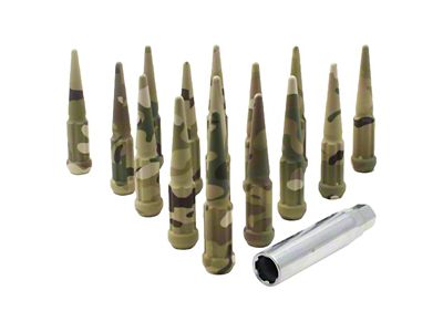 Camo Spike Lug Nut Kit; 14mm x 1.5; Set of 24 (15-25 Canyon)