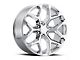 Chevy Snowflake Replica Chrome 6-Lug Wheel; 20x9; 27mm Offset (23-25 Canyon)