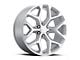 Chevy Snowflake Replica Silver Machined 6-Lug Wheel; 20x9; 27mm Offset (23-25 Canyon)