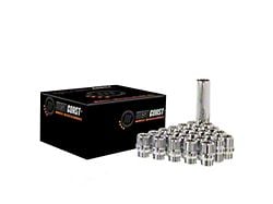 Chrome Open Acorn Spline ET Lug Nuts; M14x1.5; Set of 24 (23-25 Canyon)