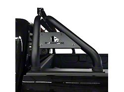 Classic Roll Bar with 7-Inch Black Round LED Lights; Black (15-22 Canyon)