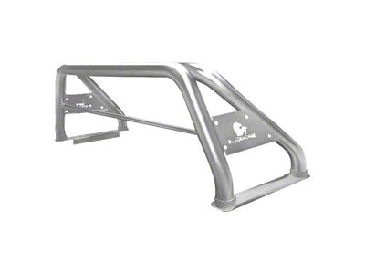 Classic Roll Bar for Tonneau Cover with 40-Inch LED Light Bar; Stainless Steel (15-22 Canyon)