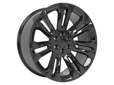 CV43 Black 6-Lug Wheel; 24x10; 24mm Offset (23-25 Canyon)