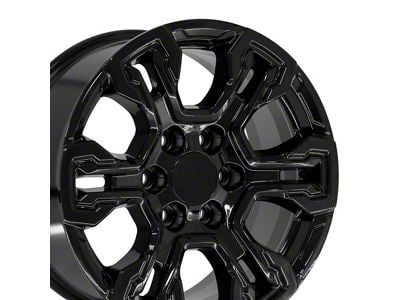 CV65 Gloss Black 6-Lug Wheel; 18x8.5; 26mm Offset (23-25 Canyon)