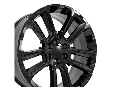 CV68 Satin Black 6-Lug Wheel; 24x10; 28mm Offset (23-24 Canyon)