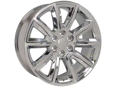 CV73 Chrome 6-Lug Wheel; 20x8.5; 24mm Offset (23-25 Canyon)