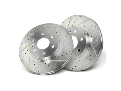 Drilled and Slotted 6-Lug Rotors; Front Pair (15-20 Canyon)