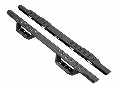 Drop Style Door to Door Nerf Side Step Bars; Black (15-22 Canyon Extended Cab)