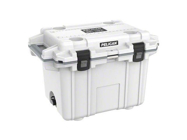 Elite Cooler; 50-Quart; White/Gray