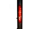 Gladiator Roll Bar with 7-Inch Red Round LED Lights; Black (15-22 Canyon)