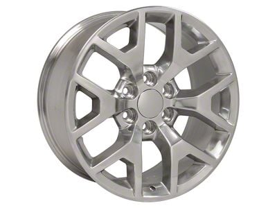 Honeycomb Style Polished 6-Lug Wheel; 20x9; 27mm Offset (23-25 Canyon)