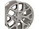 Honeycomb Style Polished 6-Lug Wheel; 20x9; 27mm Offset (23-25 Canyon)