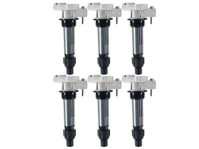 Ignition Coils; Set of Six; Black (15-16 3.6L Canyon)