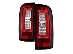 LED Tail Lights; Black Housing; Red Clear Lens (15-22 Canyon)