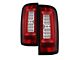 LED Tail Lights; Black Housing; Red Clear Lens (15-22 Canyon)