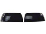 Chrome Delete Mirror Covers; Gloss Black (15-22 Canyon)