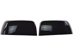 Chrome Delete Mirror Covers; Gloss Black (15-22 Canyon)