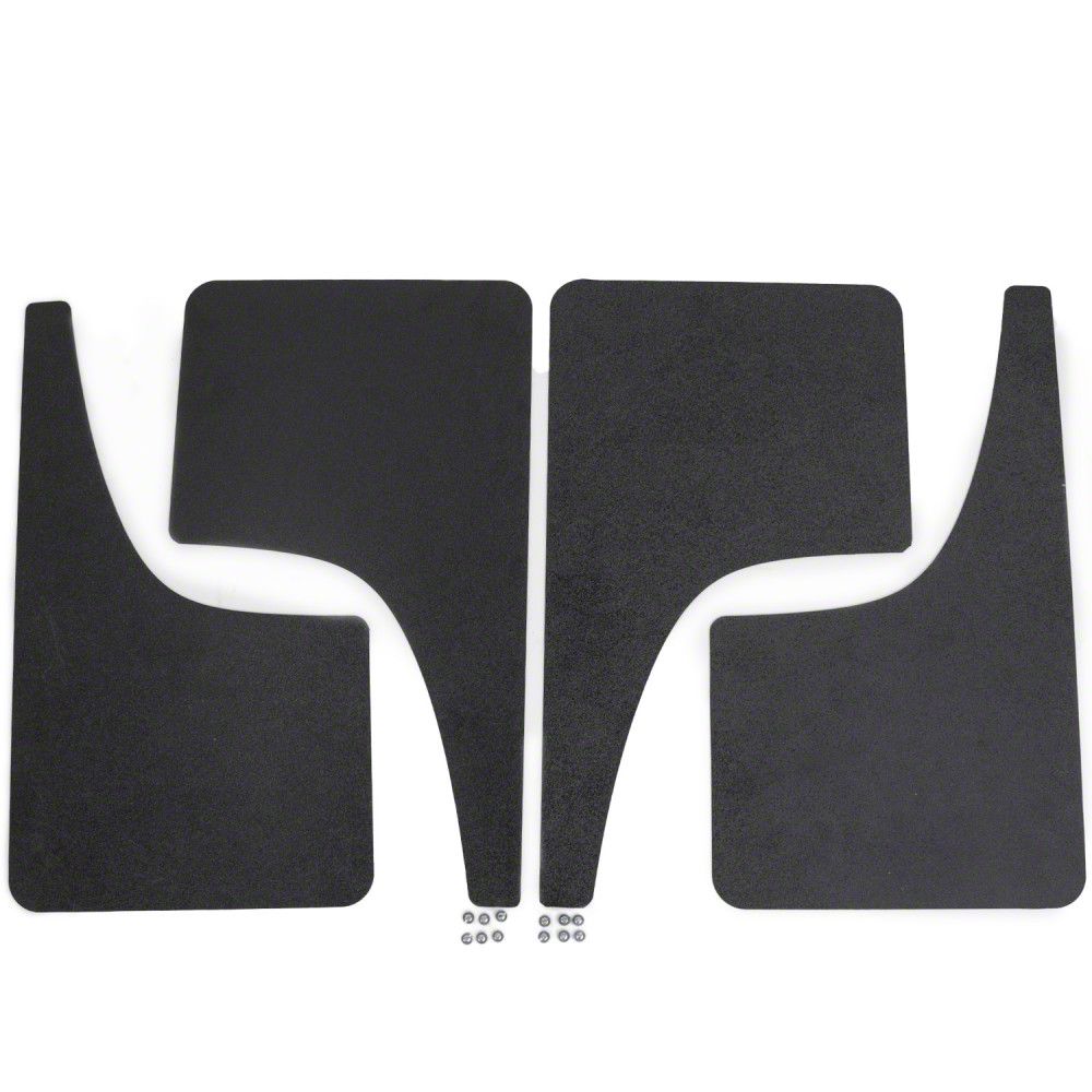 Canyon Mud Flaps; Front and Rear; Gloss Black Vinyl (23-24 Canyon ...