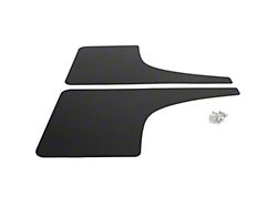 Mud Flaps; Rear; Gloss Black Vinyl (18-24 Canyon)