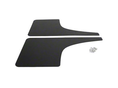 Mud Flaps; Rear; Satin Black Vinyl (18-25 Canyon)