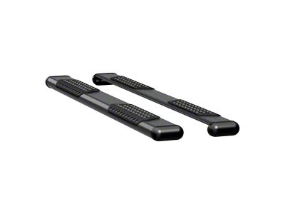 O-Mega II 6-Inch Oval Side Step Bars without Mounting Brackets; Textured Black (15-22 Canyon Extended Cab)