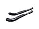 Platinum 4-Inch Oval Side Step Bars; Black (15-22 Canyon Extended Cab)