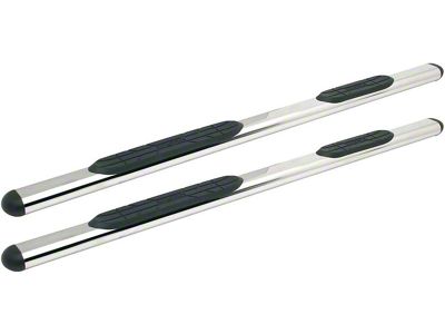 Premier 4 Oval Nerf Side Step Bars without Mounting Kit; Stainless Steel (15-22 Canyon Crew Cab)