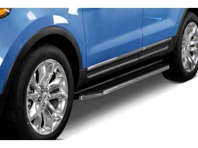 Premium Running Boards; Black with Stainless Steel Trim (15-22 Canyon Crew Cab)