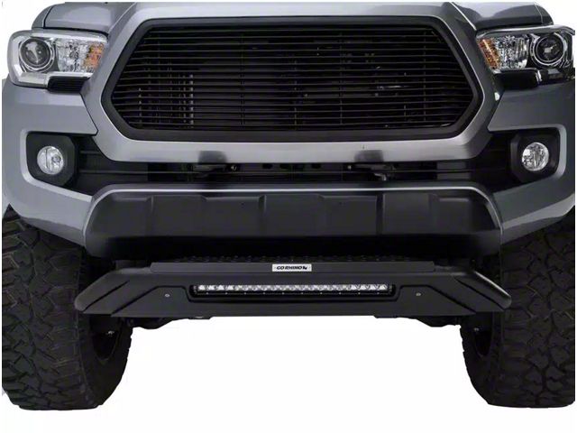 Go Rhino RC3 LR Skid Plate Bull Bar with 20-Inch LED Light Bar; Textured Black (15-20 Canyon)