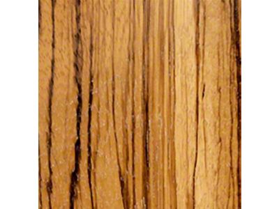 RETROLINER Real Wood Bed Liner; Zebra Wood; HydroSatin Finish; Mild Steel Punched Bed Strips (15-22 Canyon w/ 6-Foot Long Box)