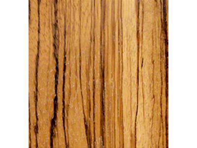 RETROLINER Real Wood Bed Liner; Zebra Wood; HydroShine Finish; Mild Steel Punched Bed Strips (15-22 Canyon w/ 5-Foot Short Box)