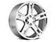 Silverado Replica Chrome 6-Lug Wheel; 22x9; 24mm Offset (23-25 Canyon)