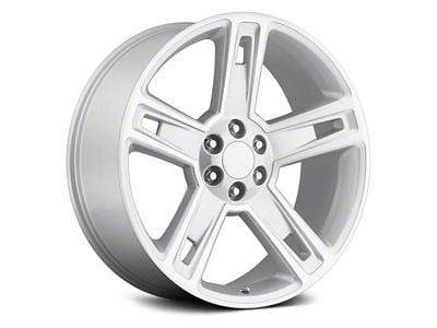 Silverado Replica Gray Machined 6-Lug Wheel; 22x9; 24mm Offset (23-25 Canyon)