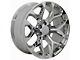 Snowflake Style Chrome 6-Lug Wheel; 20x9; 24mm Offset (23-24 Canyon)