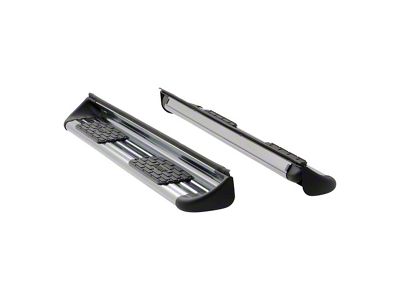 Stainless Side Entry Running Boards without Mounting Brackets; Polished (15-22 Canyon Crew Cab)