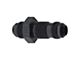 Straight Bulkhead; -6AN; Black