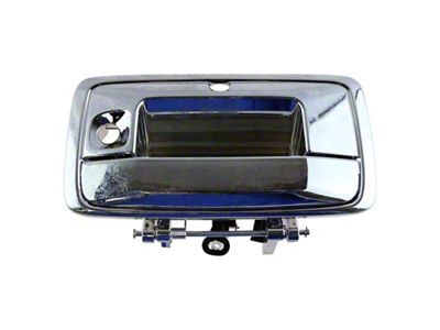 Tailgate Handle with Backup Camera Opening; Chrome (15-18 Canyon)