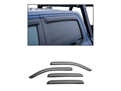 Tape-On Rain Guards; Front and Rear; Smoke (23-24 Canyon)