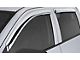 Tape-Onz Sidewind Deflectors; Front and Rear; Chrome (15-22 Canyon Crew Cab)