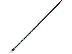 Ultra Flexible Weather Band CB Antenna with Tuneable Tip; 3-Foot; Black (Universal; Some Adaptation May Be Required)