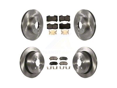 Vented 6-Lug Brake Rotor and Ceramic Pad Kit; Front and Rear (15-20 Canyon)