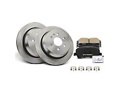 Vented 6-Lug Brake Rotor and Pad Kit; Rear (15-20 Canyon)