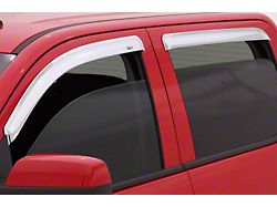 Ventvisor Window Deflectors; Front and Rear; Chrome (15-22 Canyon Crew Cab)